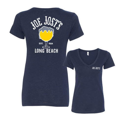 Women's Schooner V-Neck Tee - Midnight Navy