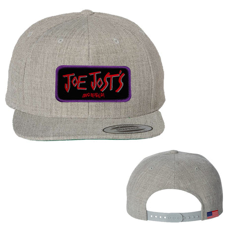 Halloween Red Patch Hat - Heather Grey