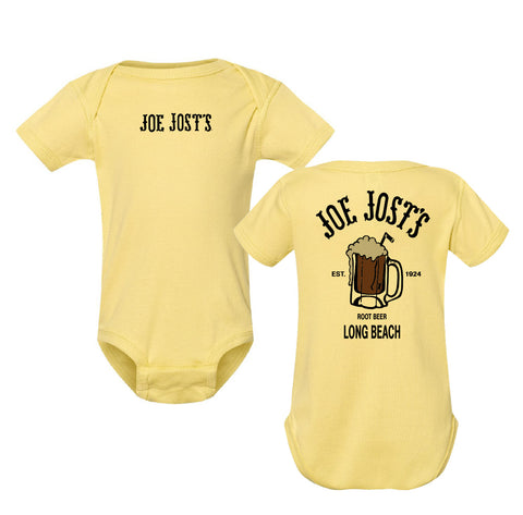 Joe Jost's Root Beer Onesie - Butter Yellow