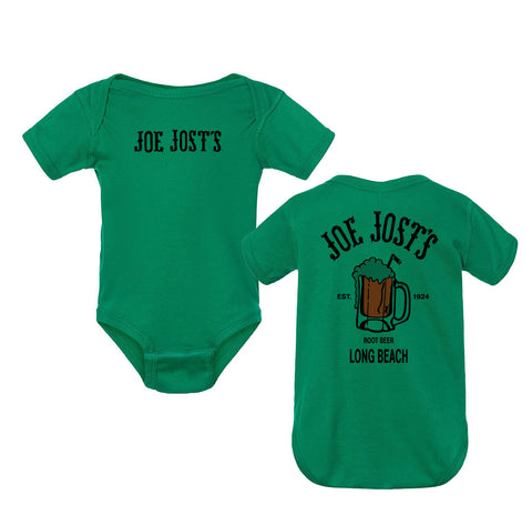 Joe Jost's Root Beer Onesie - Kelly Green