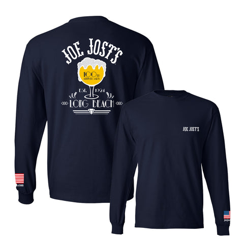 Joe Jost's 100th Traditional Long Sleeve- Navy