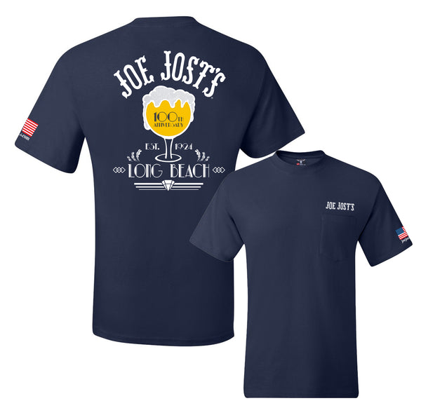 Schooner 100th Traditional Tee - Navy – JoeJosts