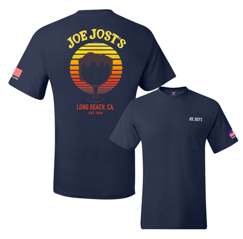 Endless Summer Pocket Tee-Navy