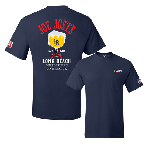 Joe Jost's Long Beach Firefighter's Memorial Association Fundraiser Shirt w/pocket