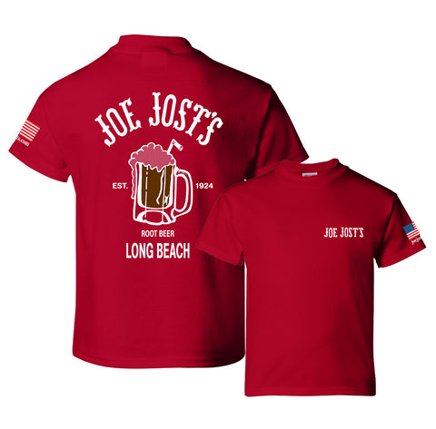 Kids Youth Root Beer Tee - Deep Red