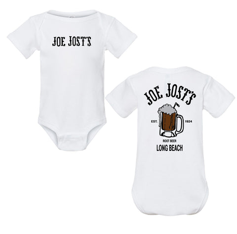Joe Jost's Root Beer Onesie - White
