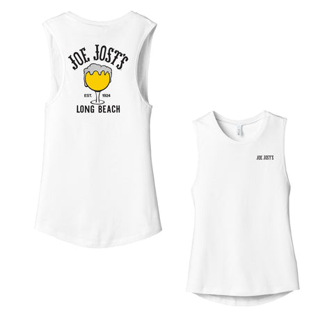 Joe Jost's Schooner Women's Muscle Tank - White