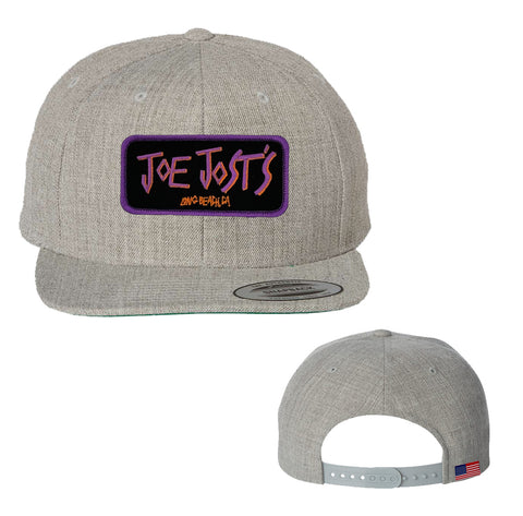 Halloween Orange Patch Hat - Heather Grey