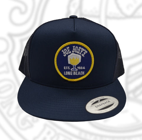 Joe Jost's Circular Logo Trucker Patch Hat Navy