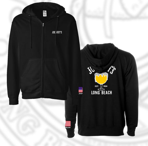 Joe Jost's Schooner Zip Hooded Fleece Black